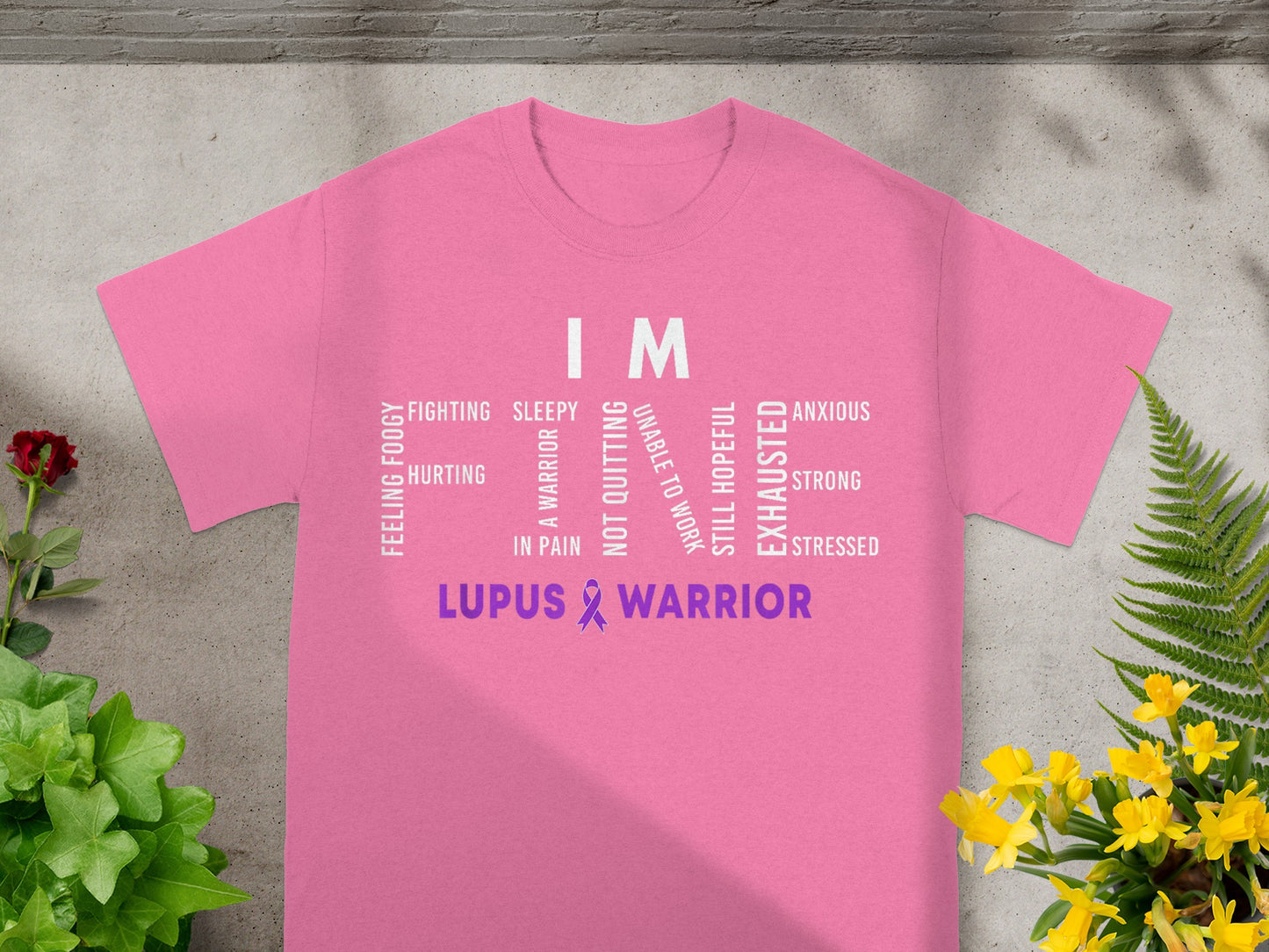 Lupus Warrior I'm Not Quitting Inspirational T-shirt