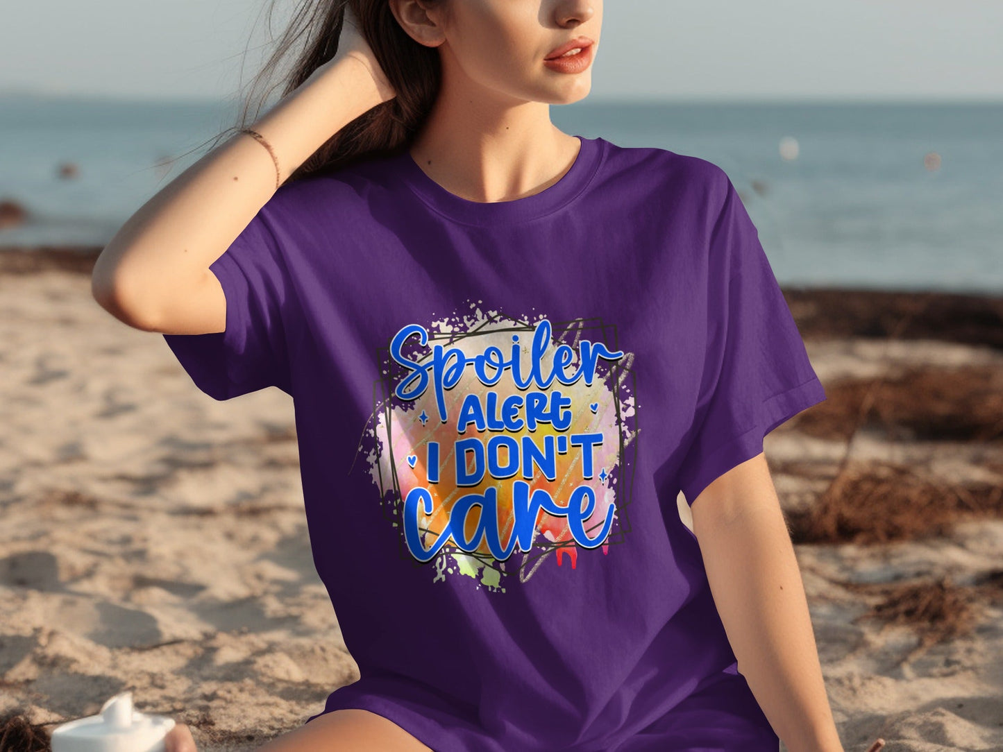 Spoiler Alert I Don't Care Graphic T-Shirt