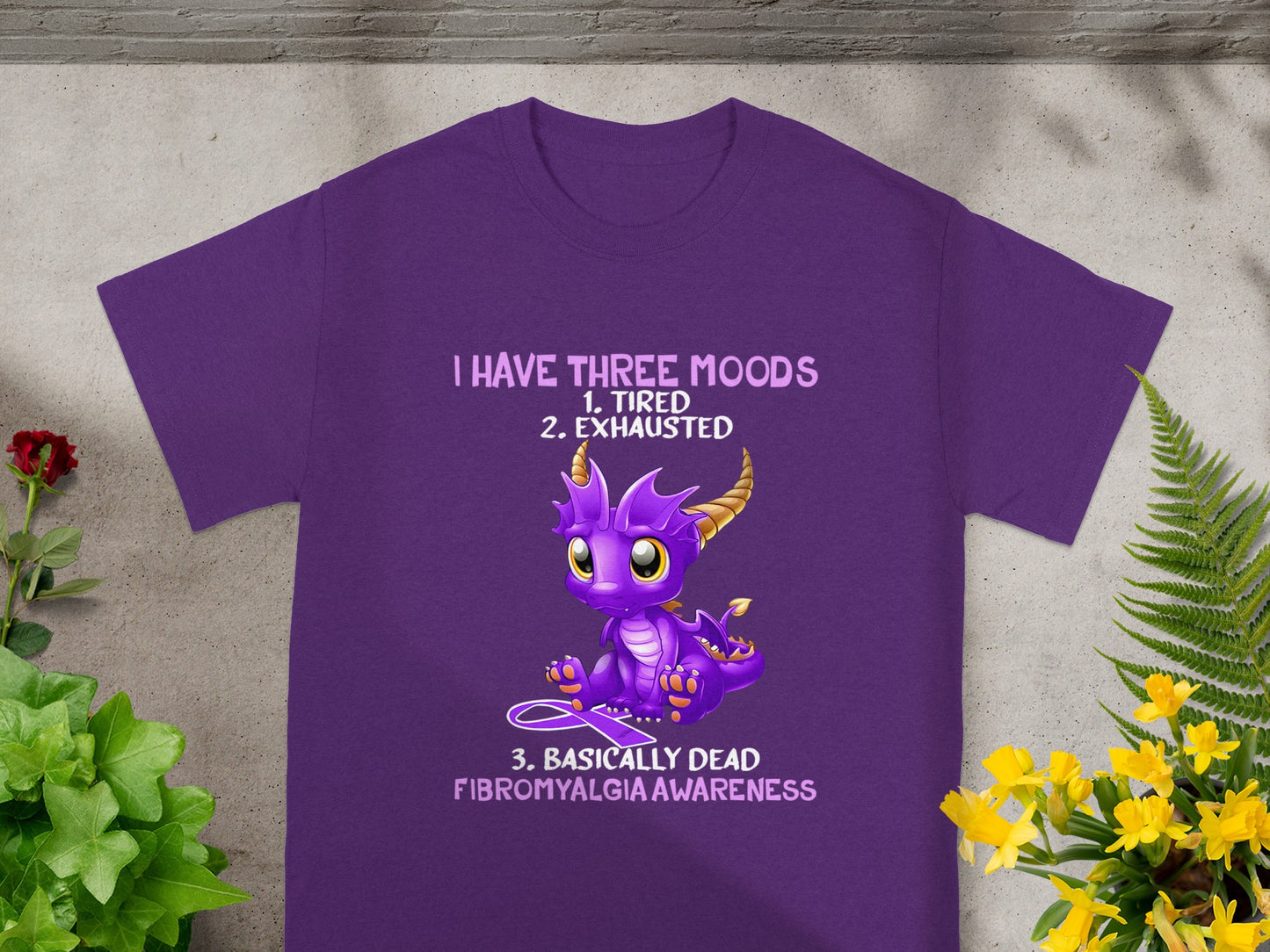 I Have Three Moods Fibromyalgia Awareness Shirt