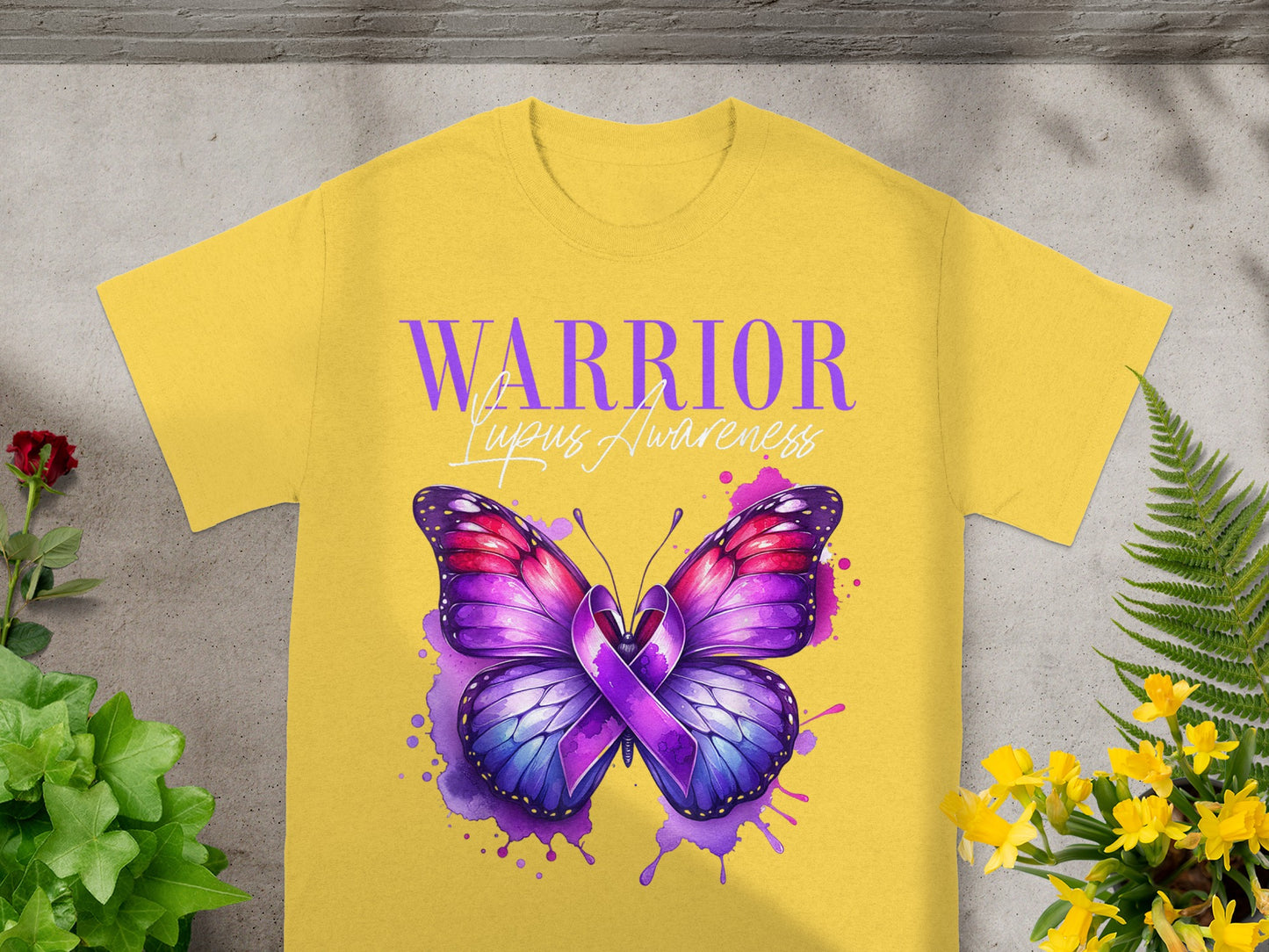 Warrior Purple Butterfly Lupus Awareness T-shirt