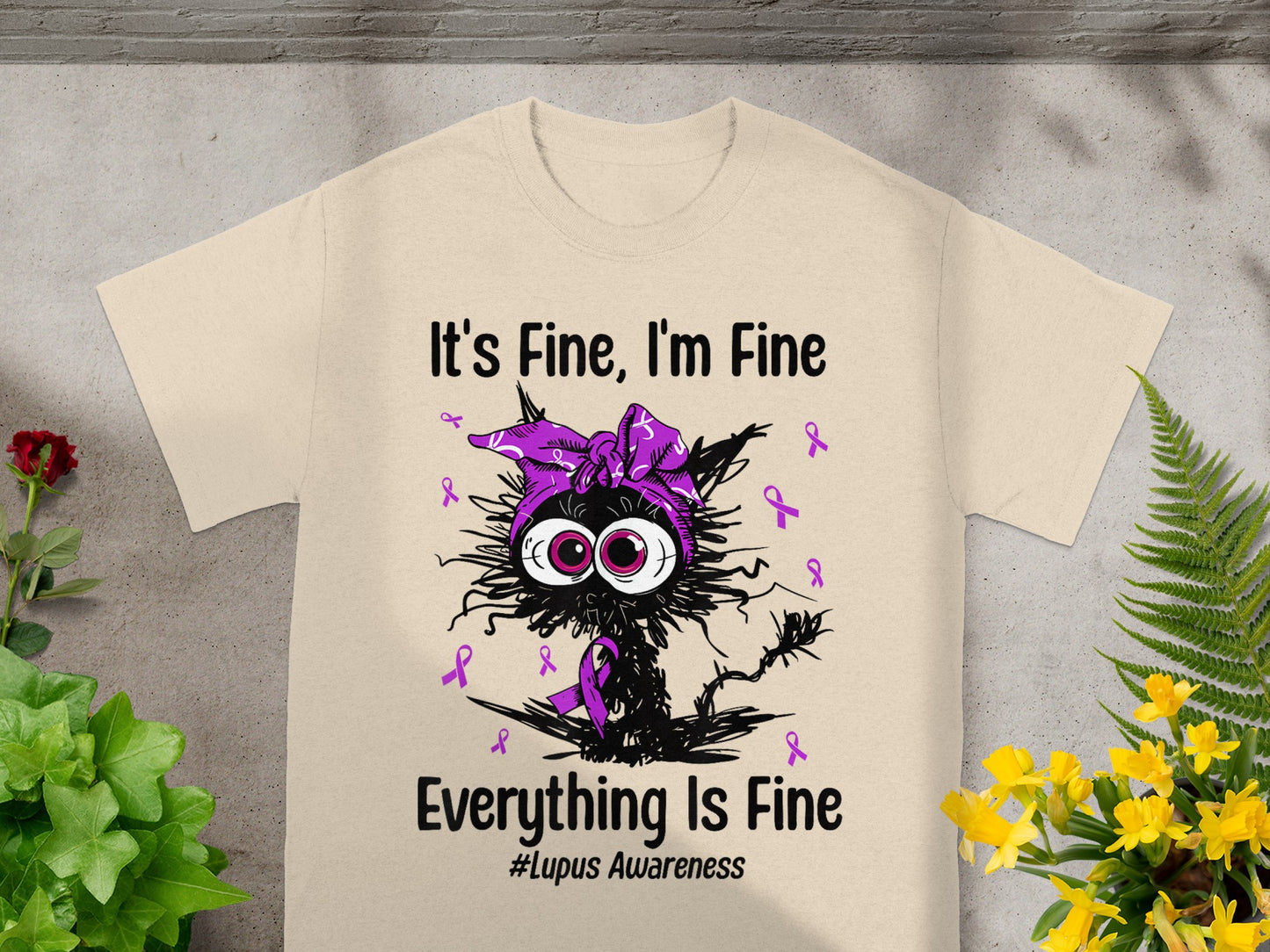 It's Fine I'm Fine Everything Is Fine Lupus Awareness shirt