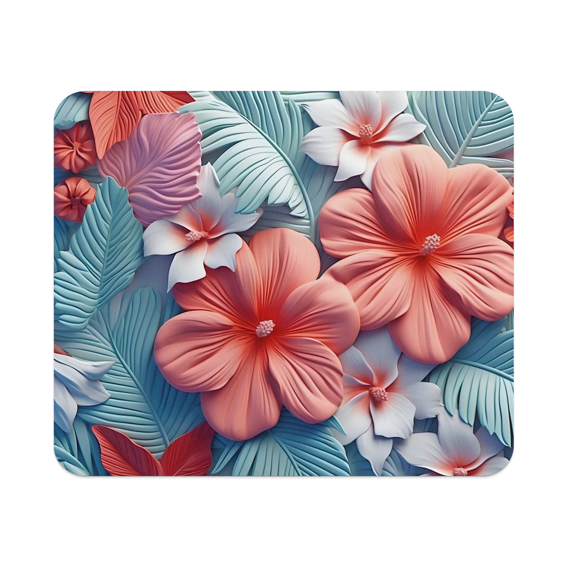 Tropical Flower Design Pattern Vibrant Floral Artwork Product