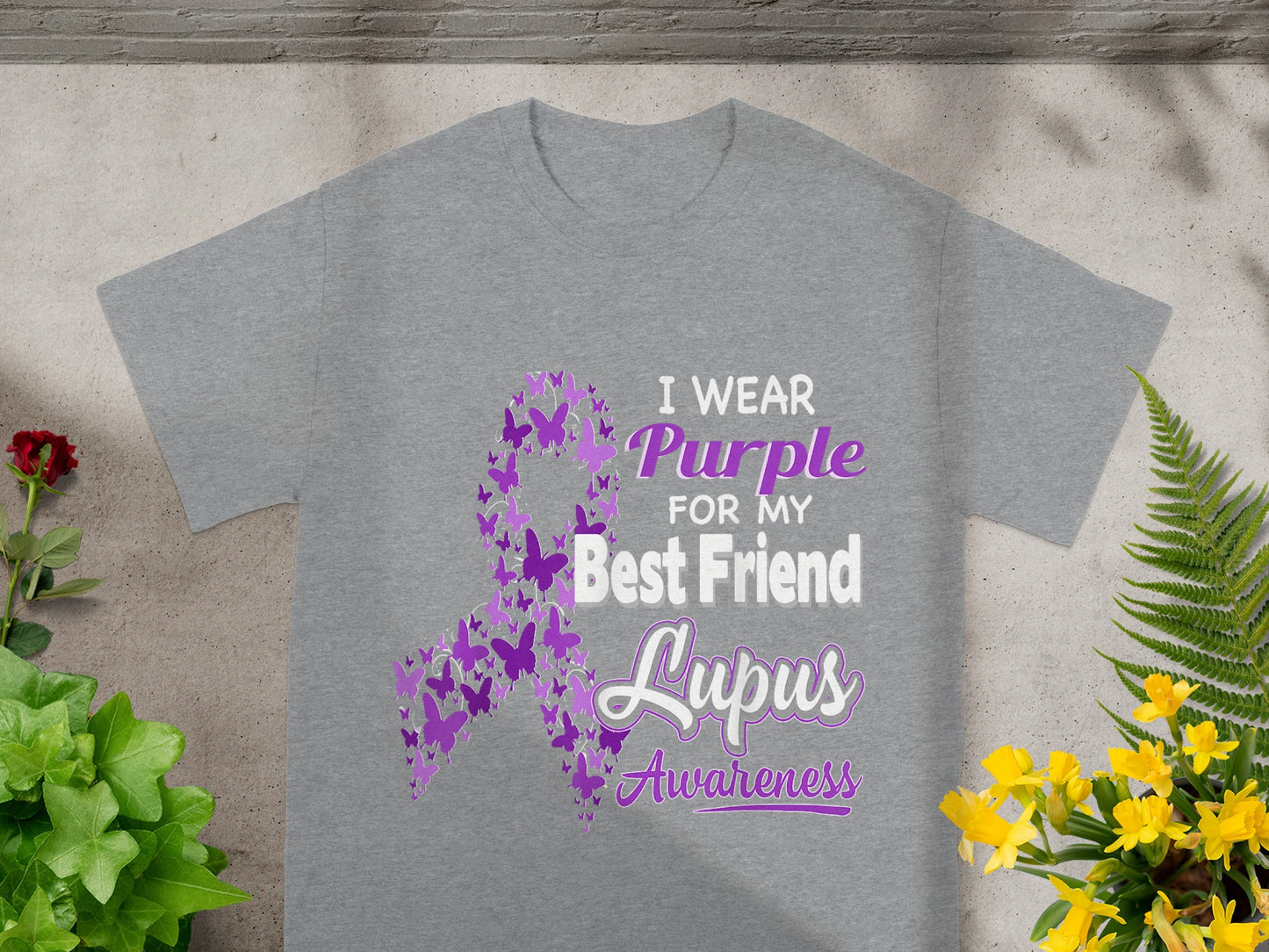 I Wear Purple for My Best Friend Lupus Awareness Shirt