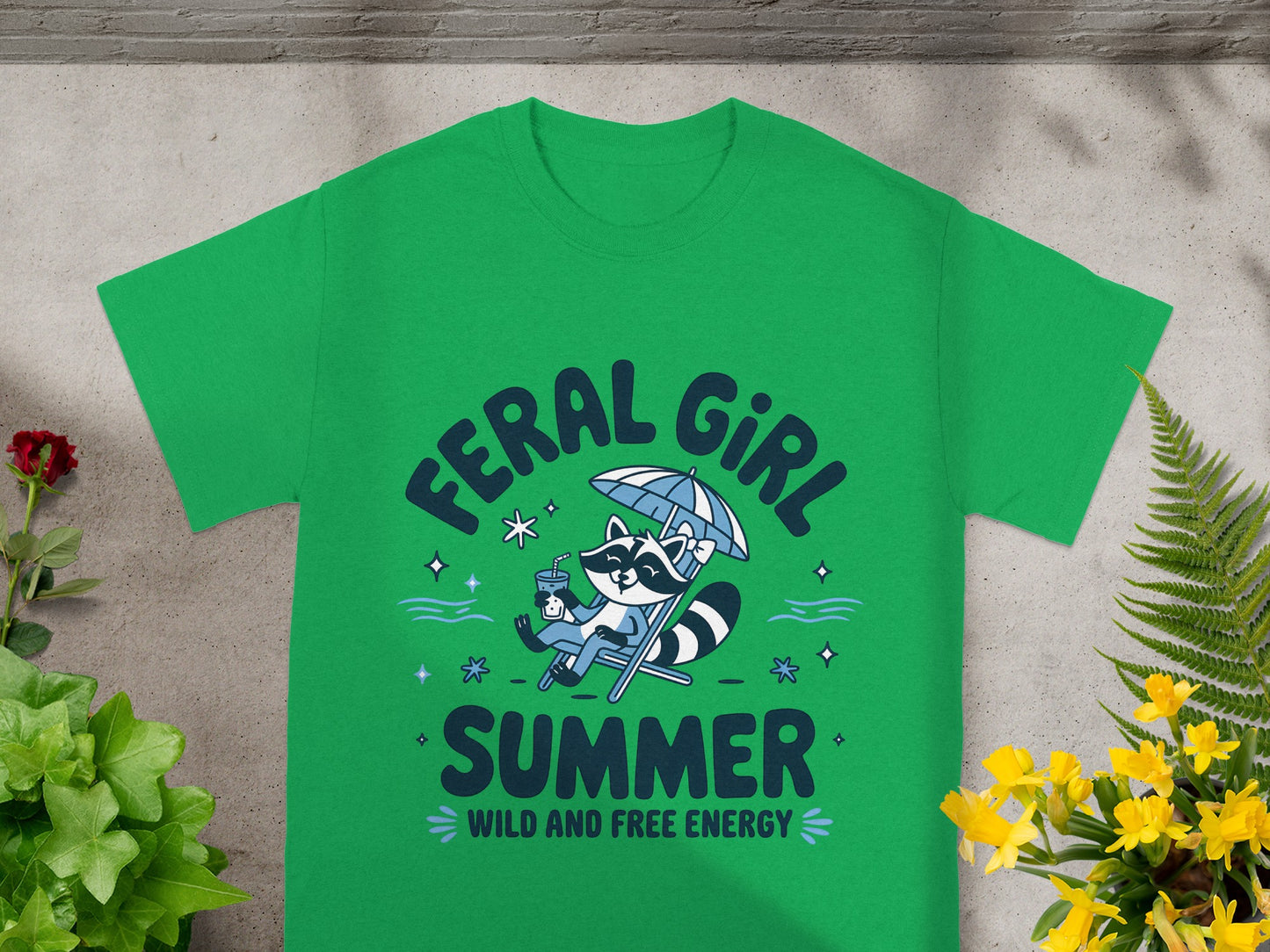 Feral Girl Summer Wild and Free Energy T-shirt