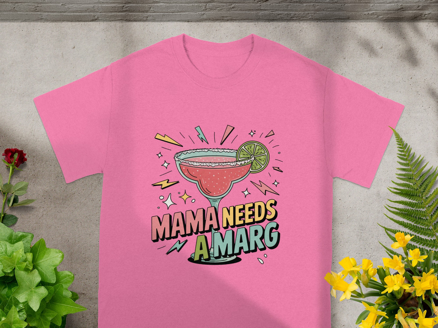 Mama Needs A Marg Margarita Graphic T-Shirt