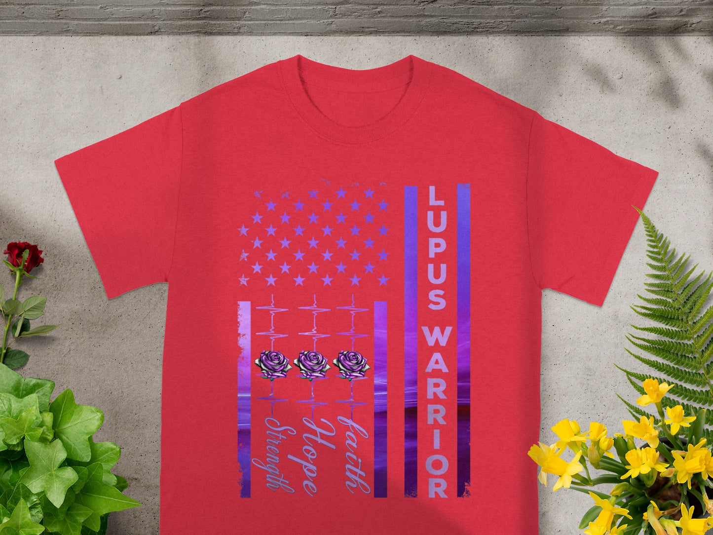 Lupus Warrior Faith Hope Strength T-Shirt