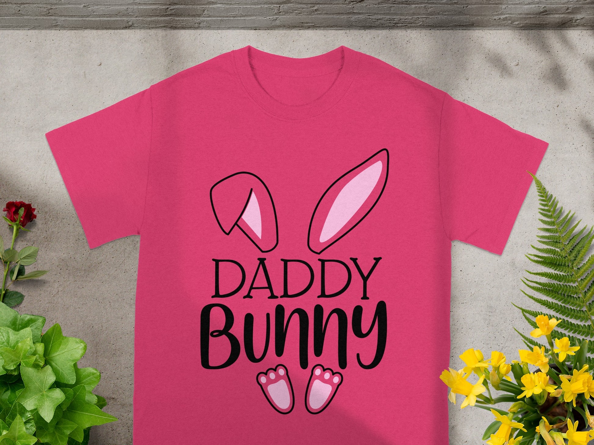 Daddy Bunny Design for Cute Matching Family Shirt