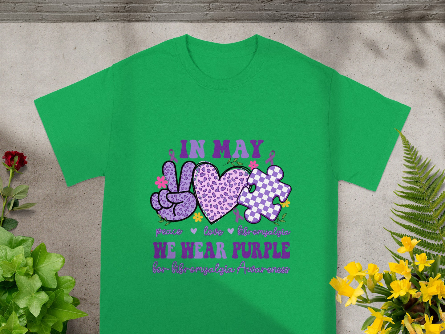 In May We Wear Purple for Fibromyalgia Awareness Shirt