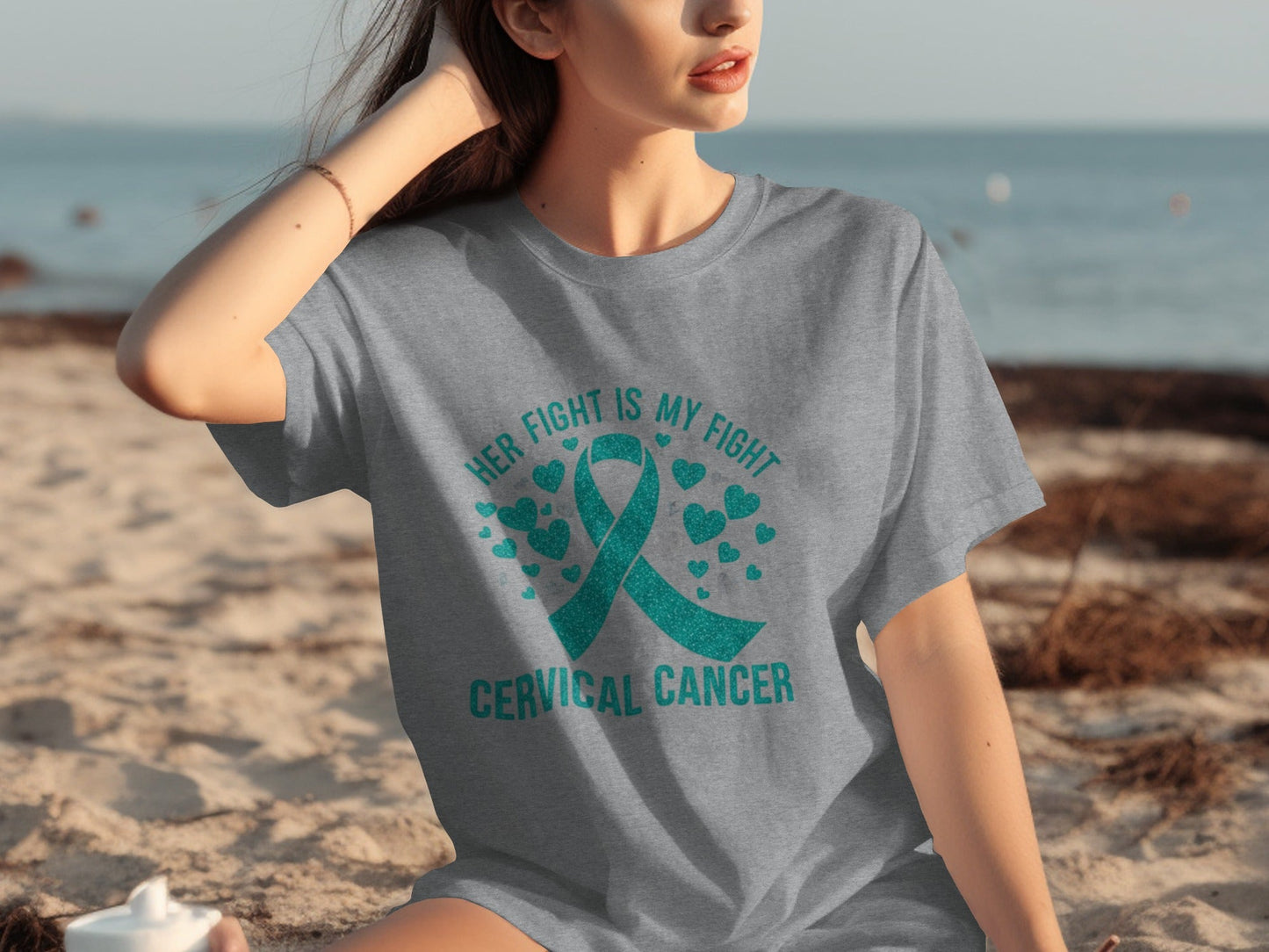 Her Fight Is My Fight Cervical Cancer Awareness T-Shirt