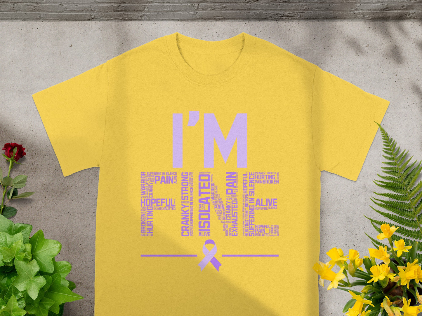 I'm A Survivor Yellow T-Shirt for Awareness