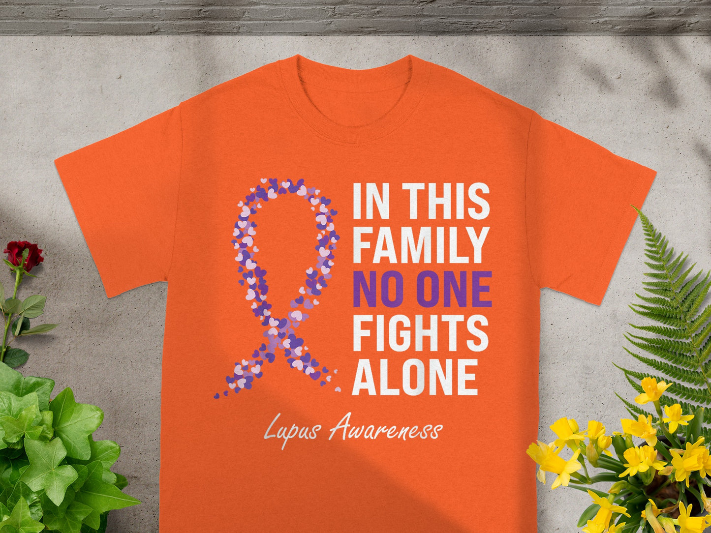 In This Family No One Fights Alone Lupus Awareness Shirt