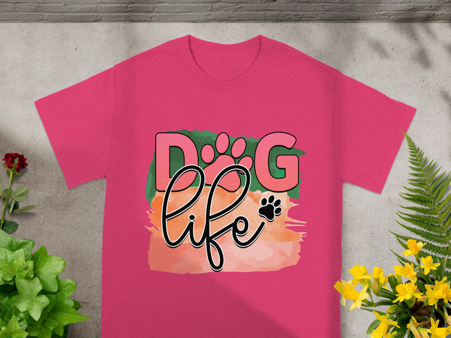 Dog Life Graphic Design T-Shirt for Pet Lovers
