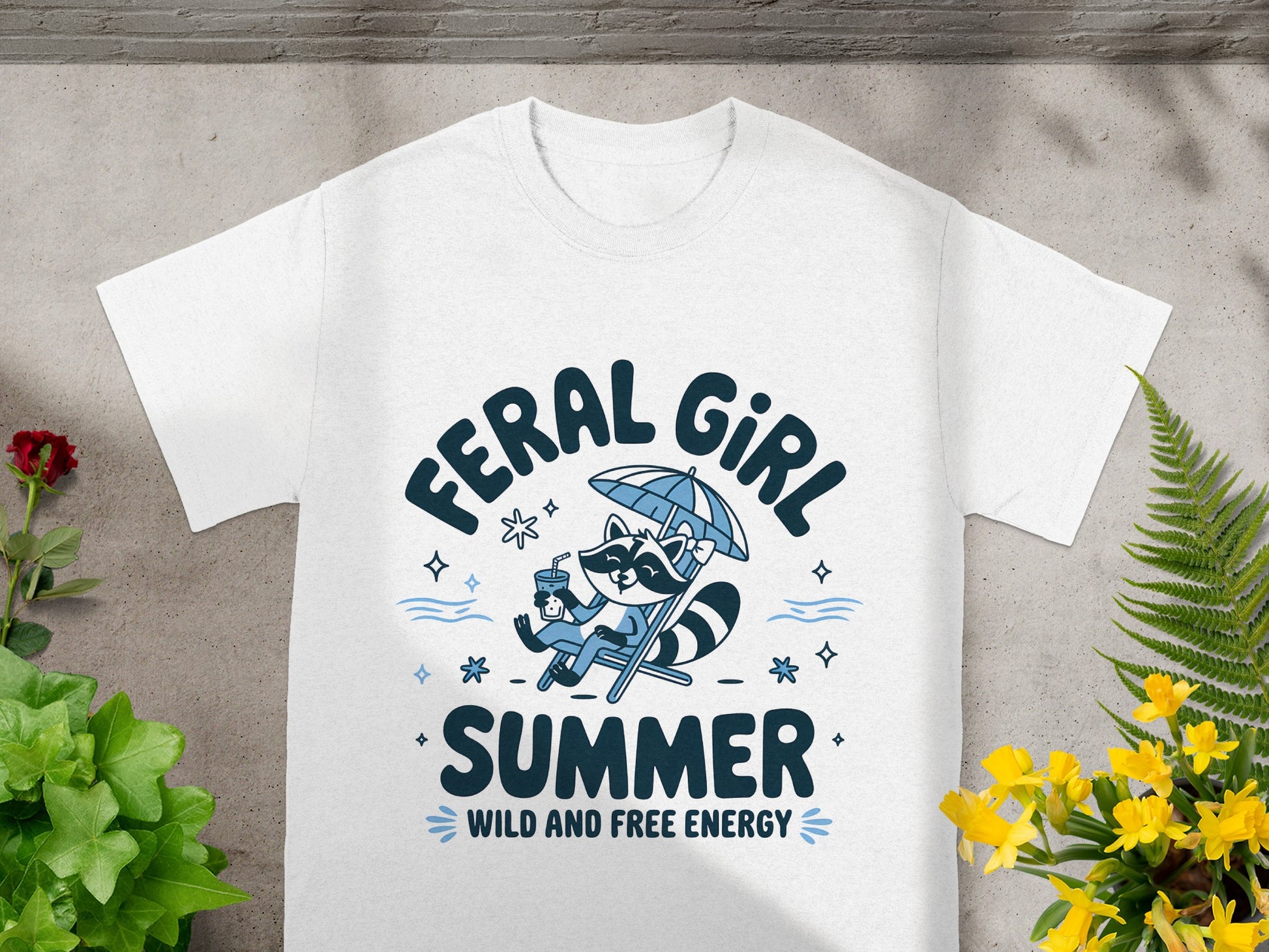 Feral Girl Summer Wild and Free Energy T-Shirt