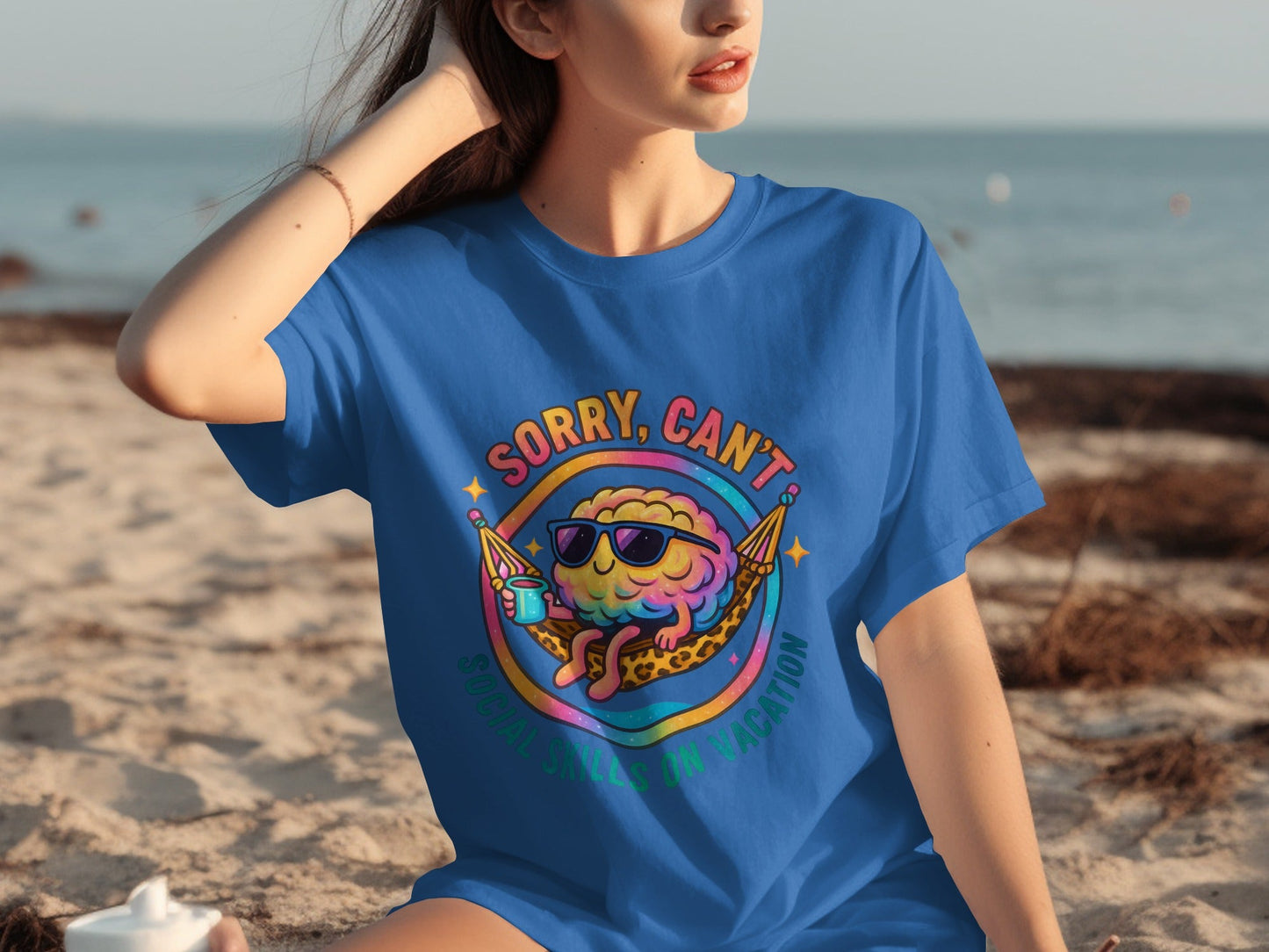 Sorry Can't Social Skills On Vacation Fun Shirt