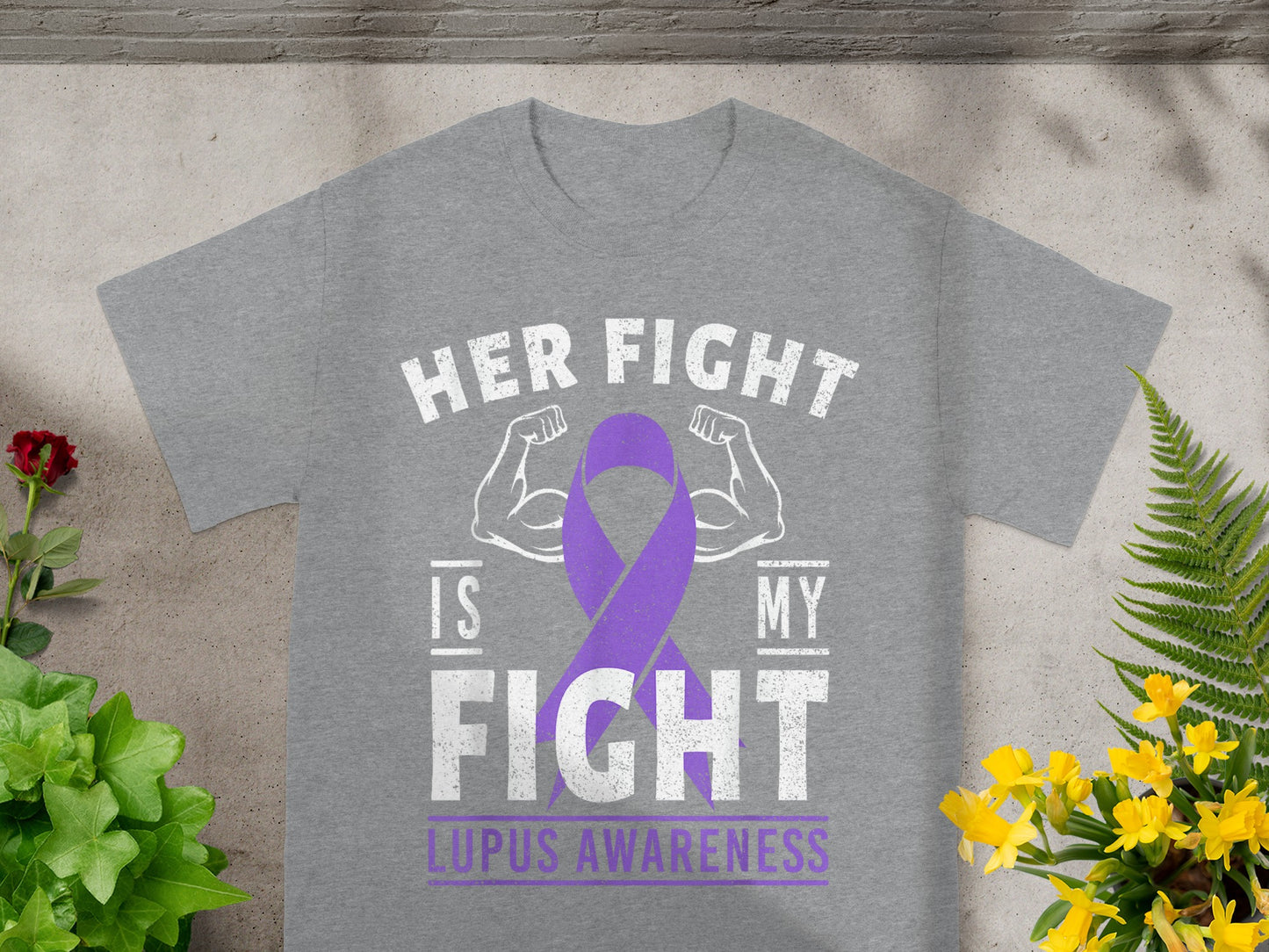Her Fight Is My Fight Lupus Awareness Shirt