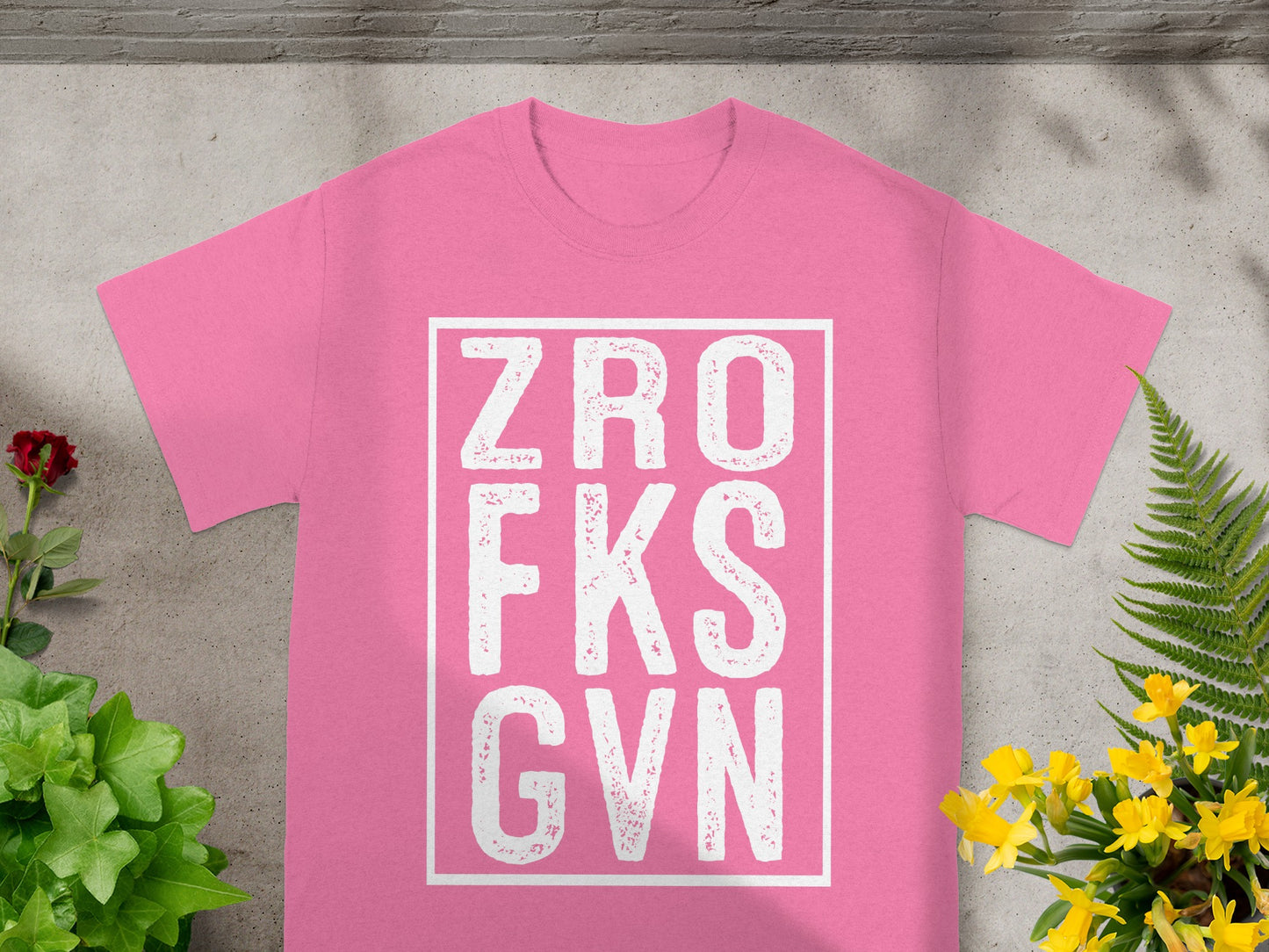 Bold ZRO FKS GVN Graphic Tee for Unique Style