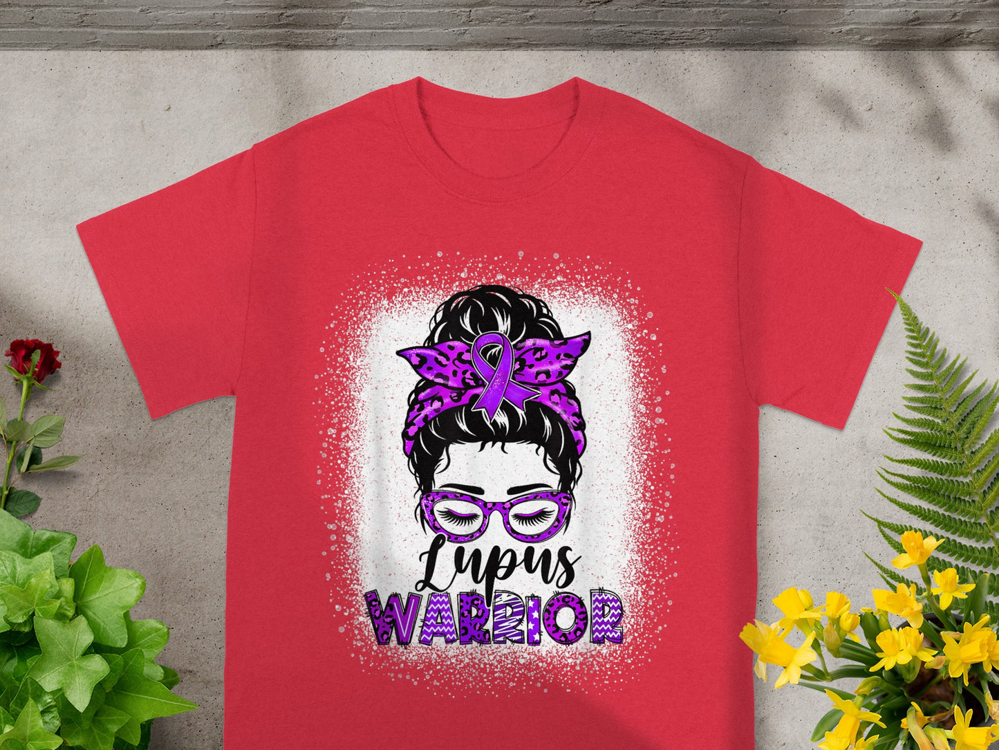 Lupus Warrior Purple Ribbon Awareness T-Shirt