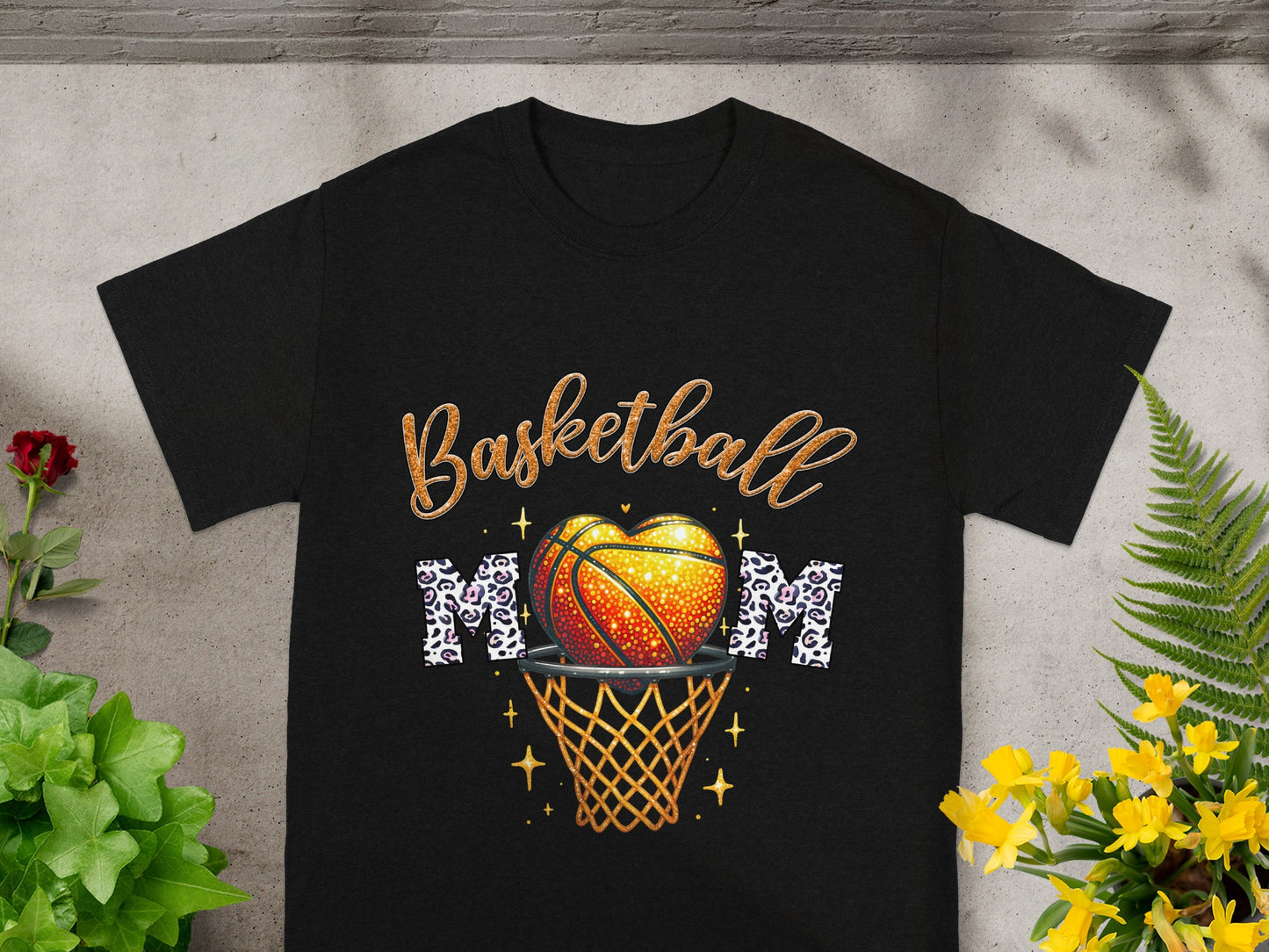 Basketball Mom Graphic T-Shirt for Sports Enthusiasts