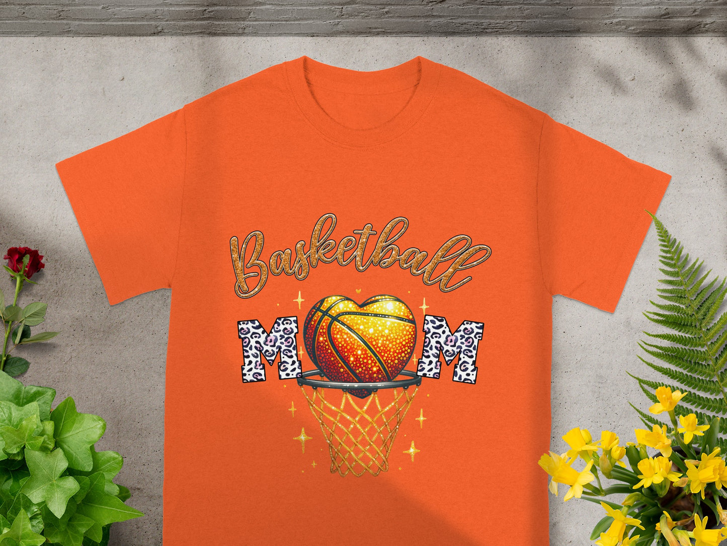 Basketball Mom Graphic Tee Perfect for Sports Fans