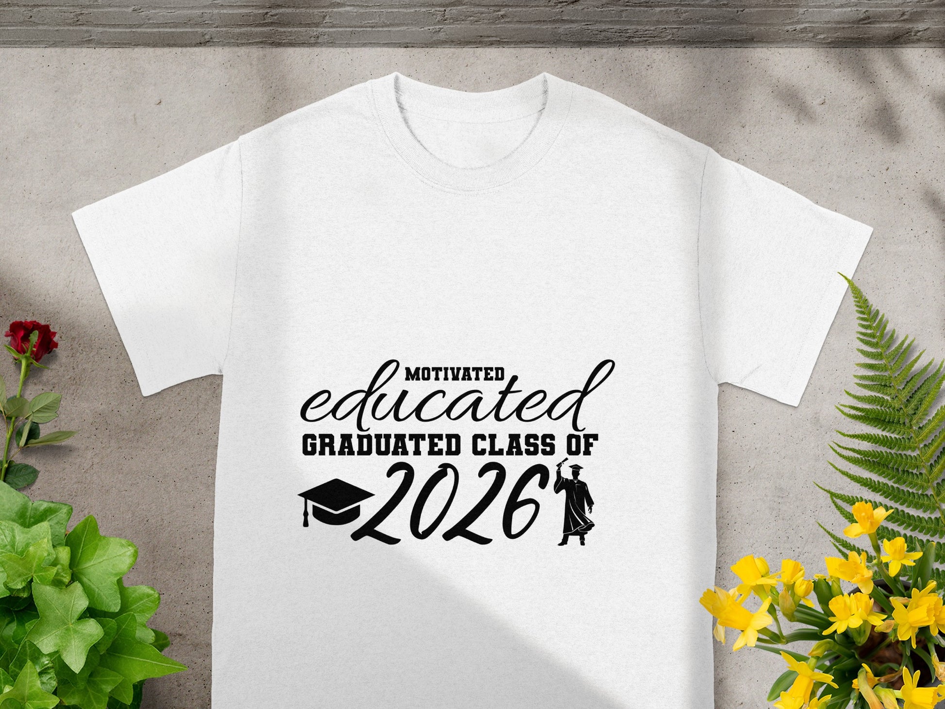 Motivated Educated Graduated Class of 2026 T-shirt