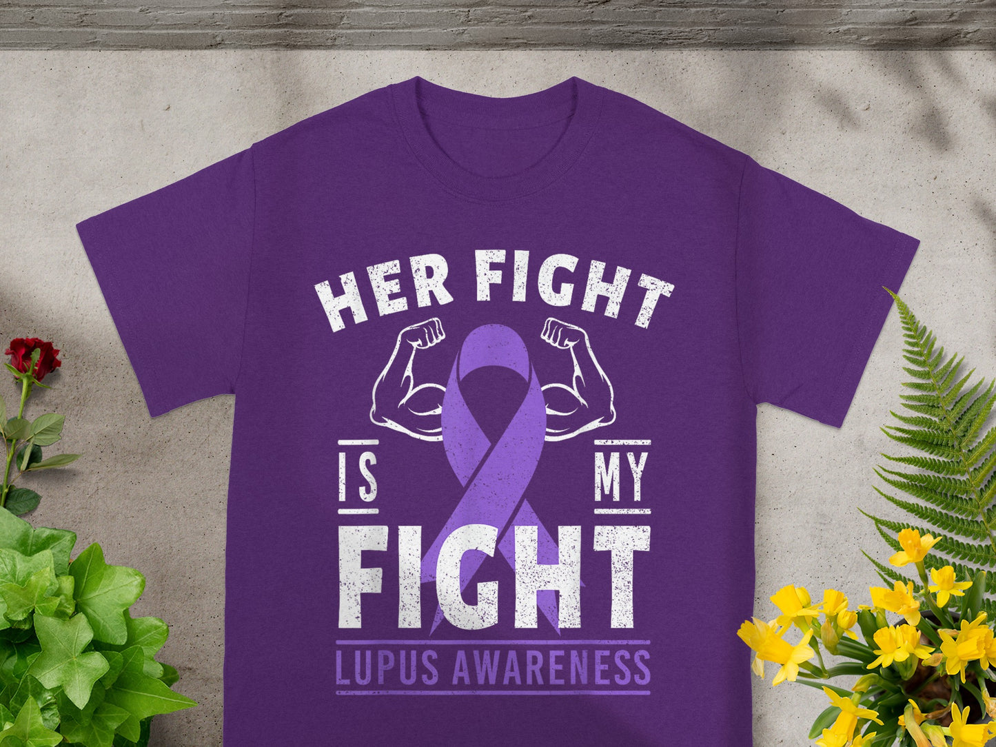 Her Fight Is My Fight Lupus Awareness Shirt
