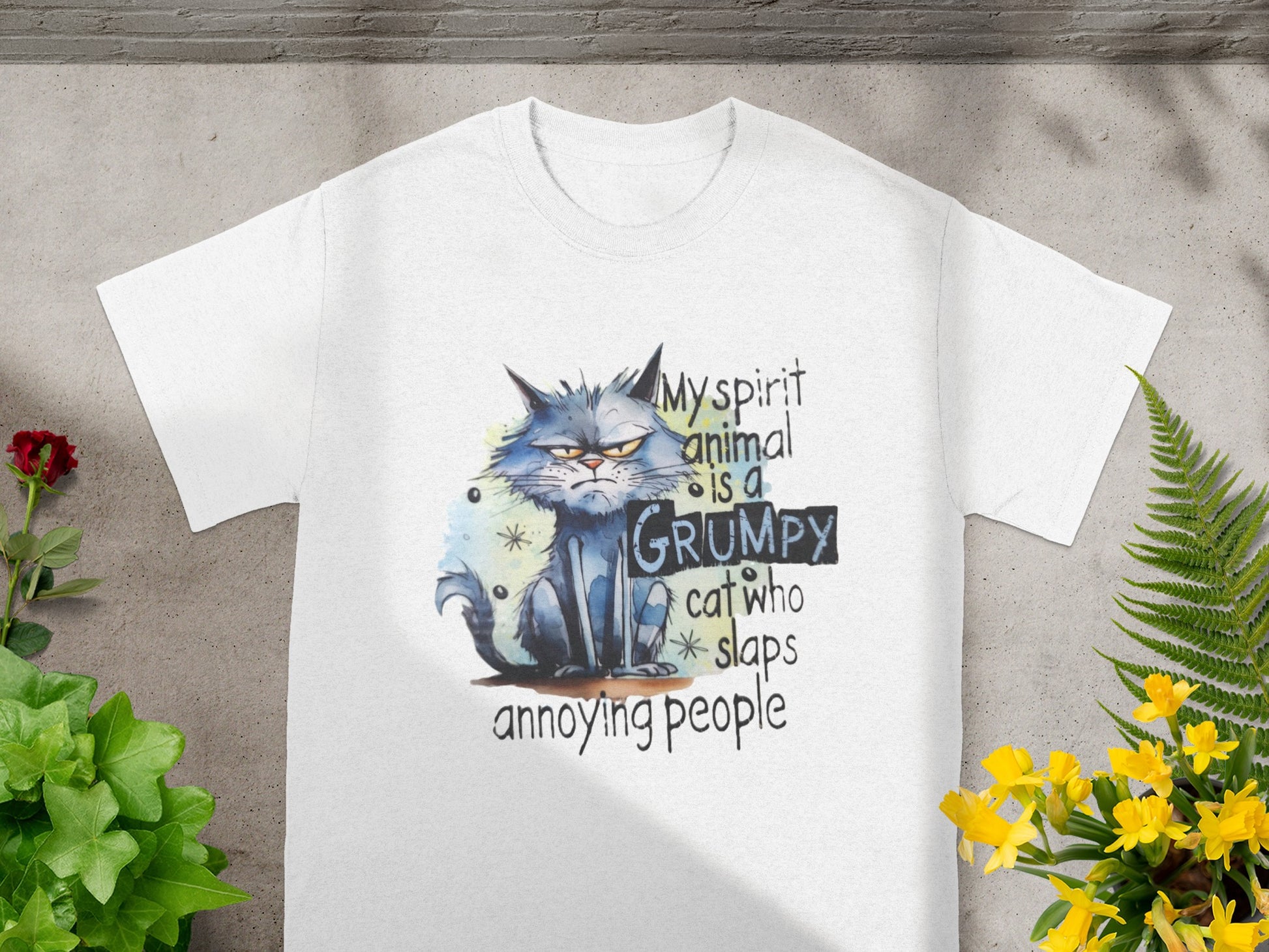 My Spirit Animal Is a Grumpy Cat Slaps Annoying People T-Shirt