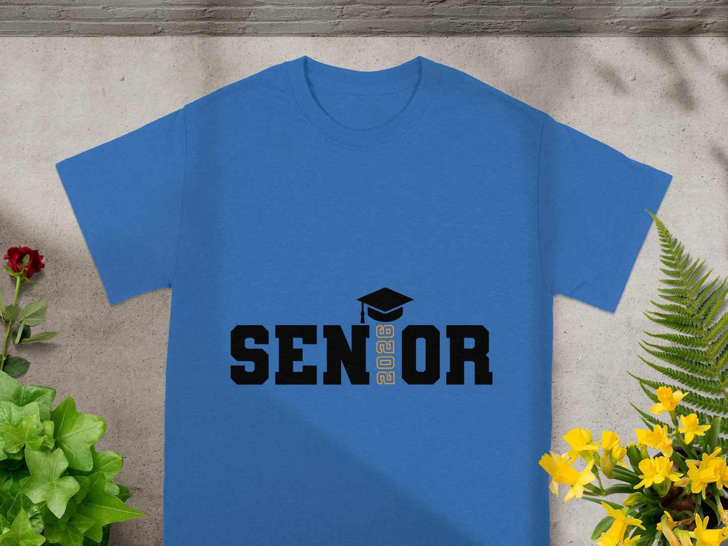 Senior 2026 Graduation Shirt with Cap Graphic Product