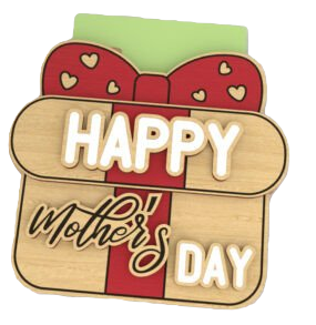 Hand Made Mother's Day Gift Card Holder Gift Box Shape
